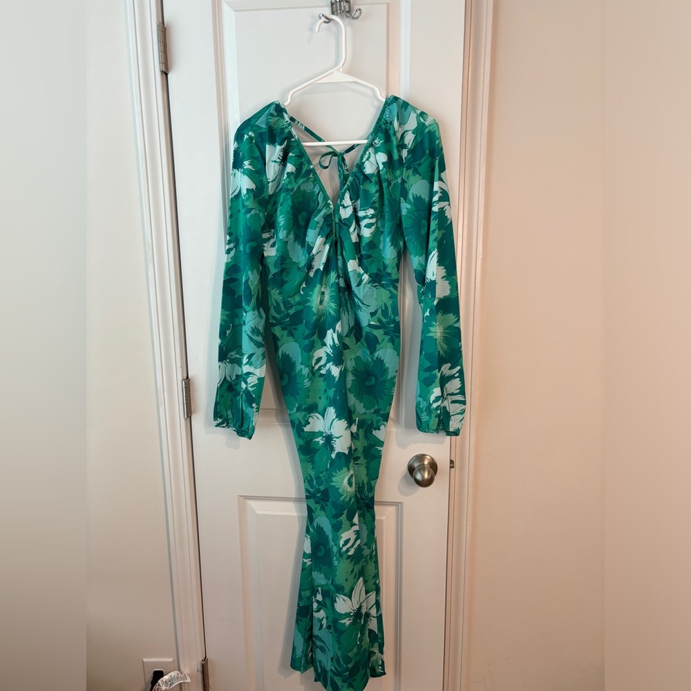 Green mermaid dress